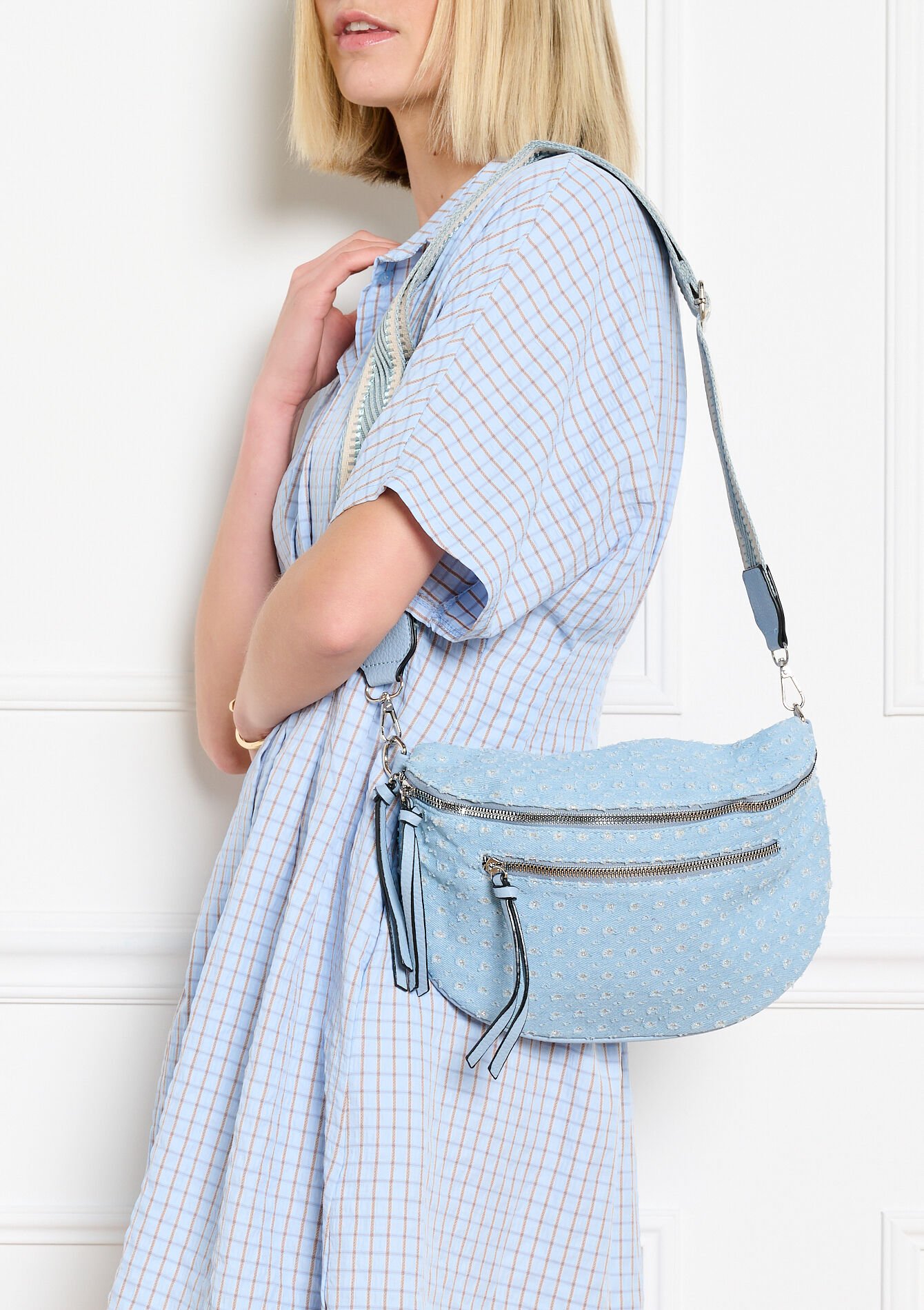 Heuptas met denimlook - BLUE BLEACHED - 14001986_0502