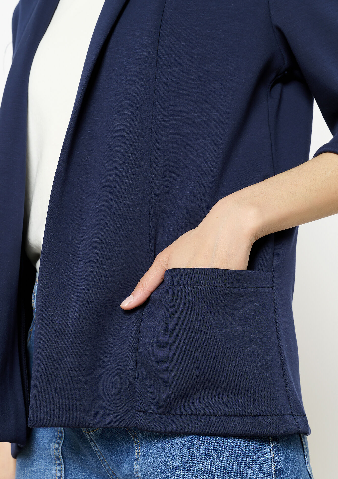 Soepele open blazer, Soepele open blazer - NAVY BASIC - 09101049_2723