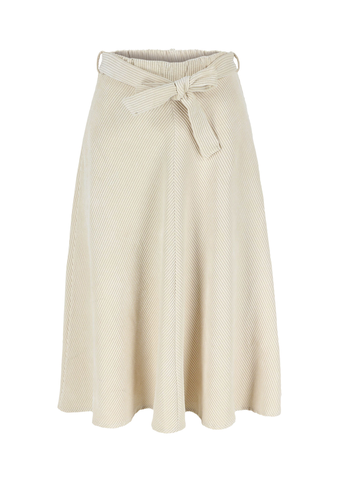 Fluwelen midirok, Fluwelen midirok - VANILLA WHITE - 07101287_1013