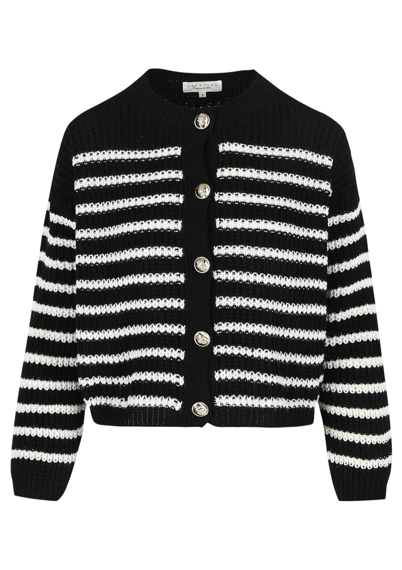 Cardigan à rayures - BLACK - 1119896