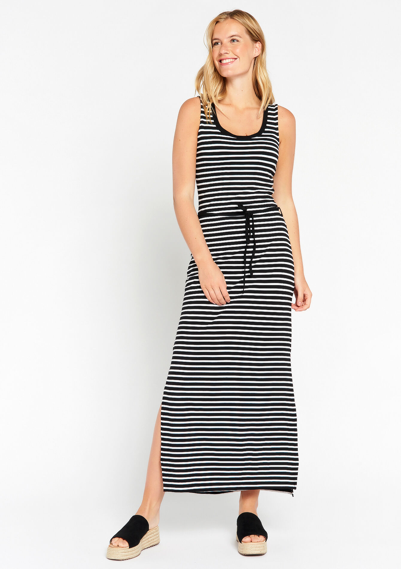 Robe longue à dos échancré - OFFWHITE - 08601826_1001