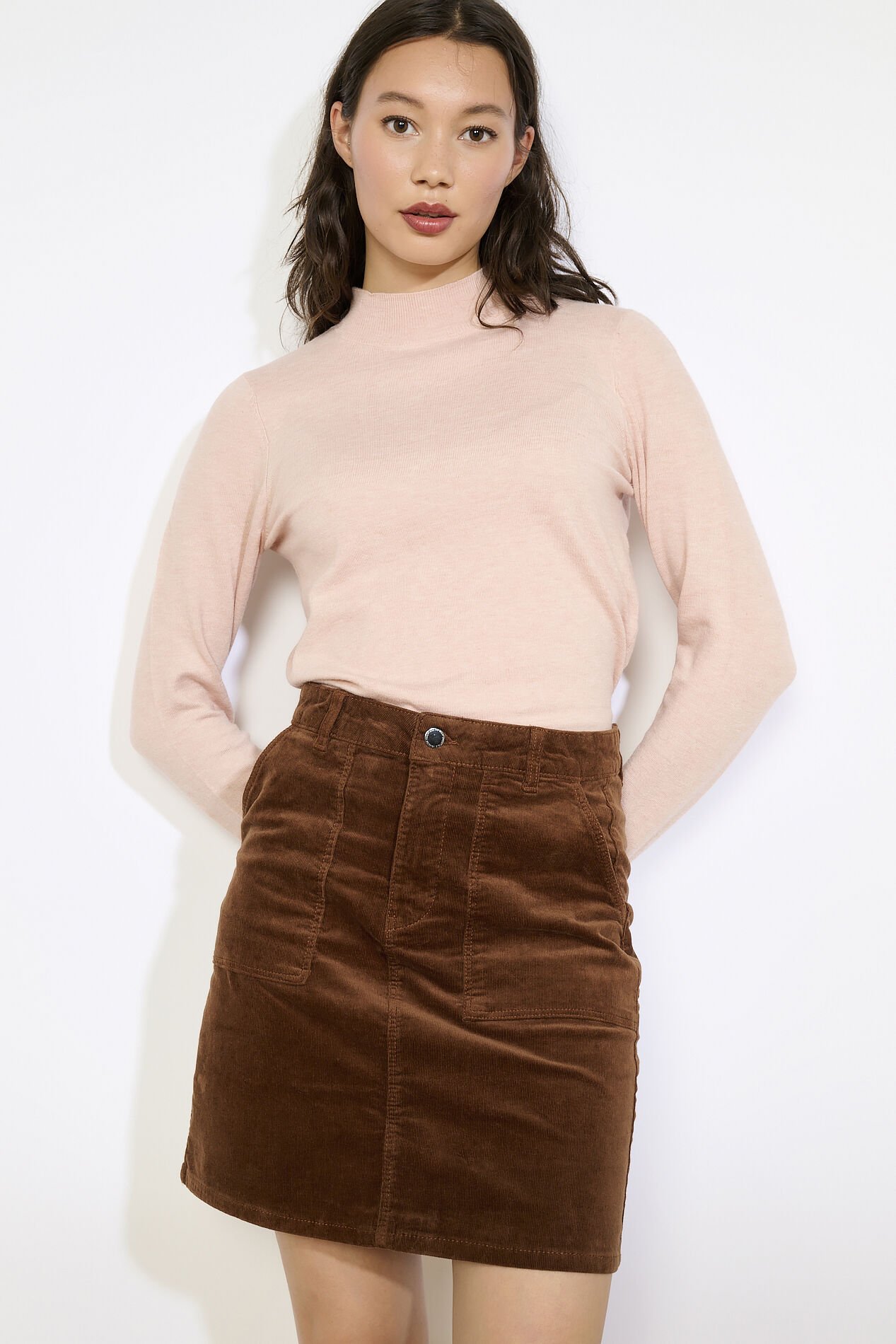 Coltrui met gouden knopen, Coltrui met gouden knopen - NUDE PINK - 04006921_1301