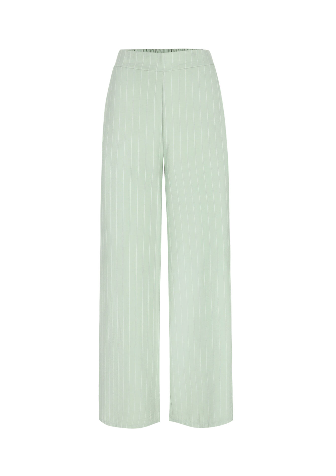 Wijde broek met strepen, Wijde broek met strepen - MINT GREEN - 06600991_1723