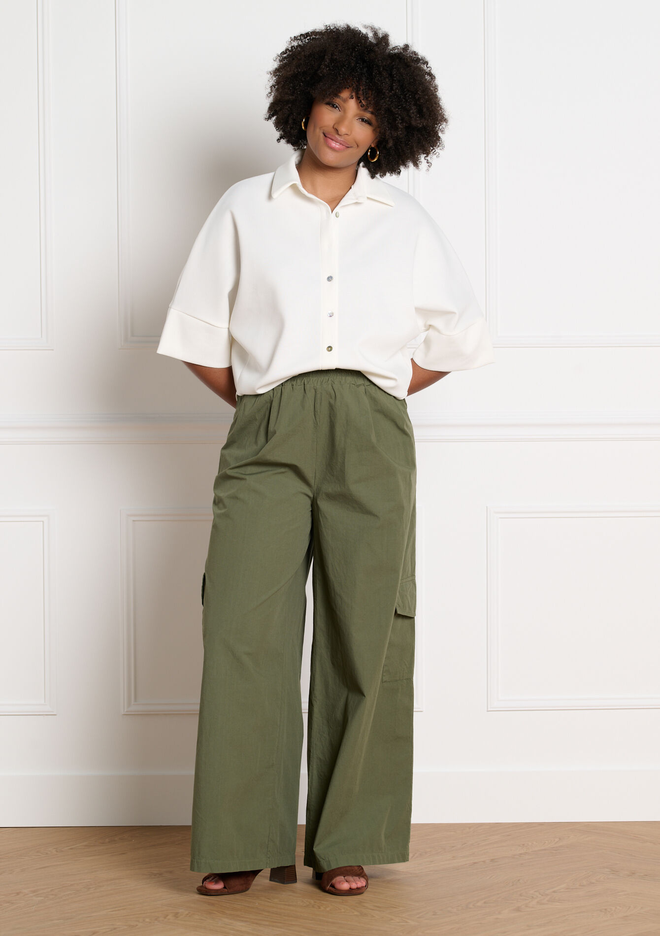 Losvallend overhemd - VANILLA WHITE - 02301996_1013