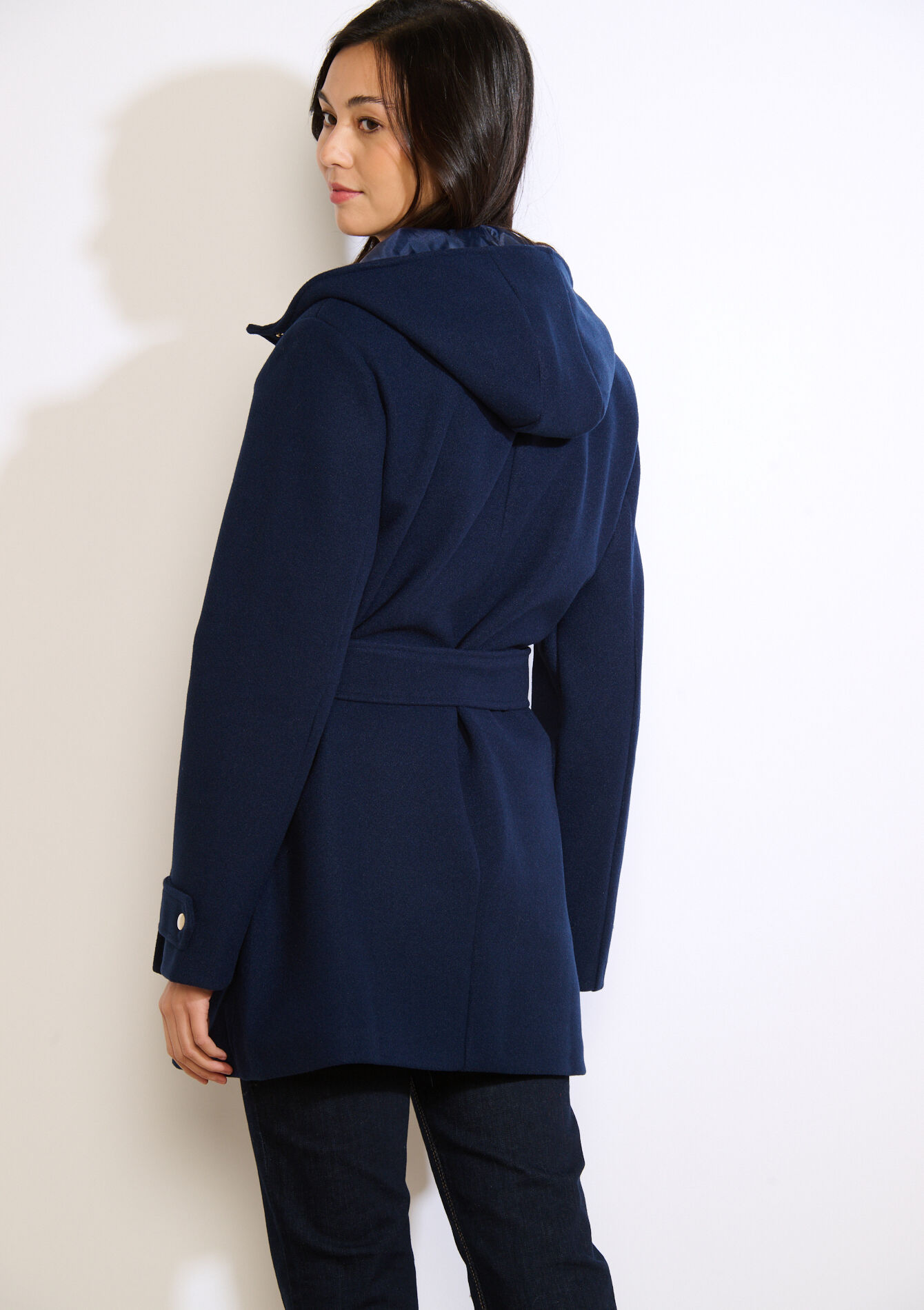 Mantel met capuchon, Mantel met capuchon - NAVY BASIC - 23000805_2723