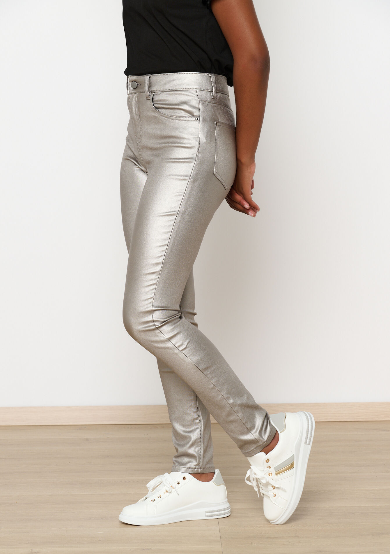 Metallic broek, Metallic broek - SILVER - 06004494_1059