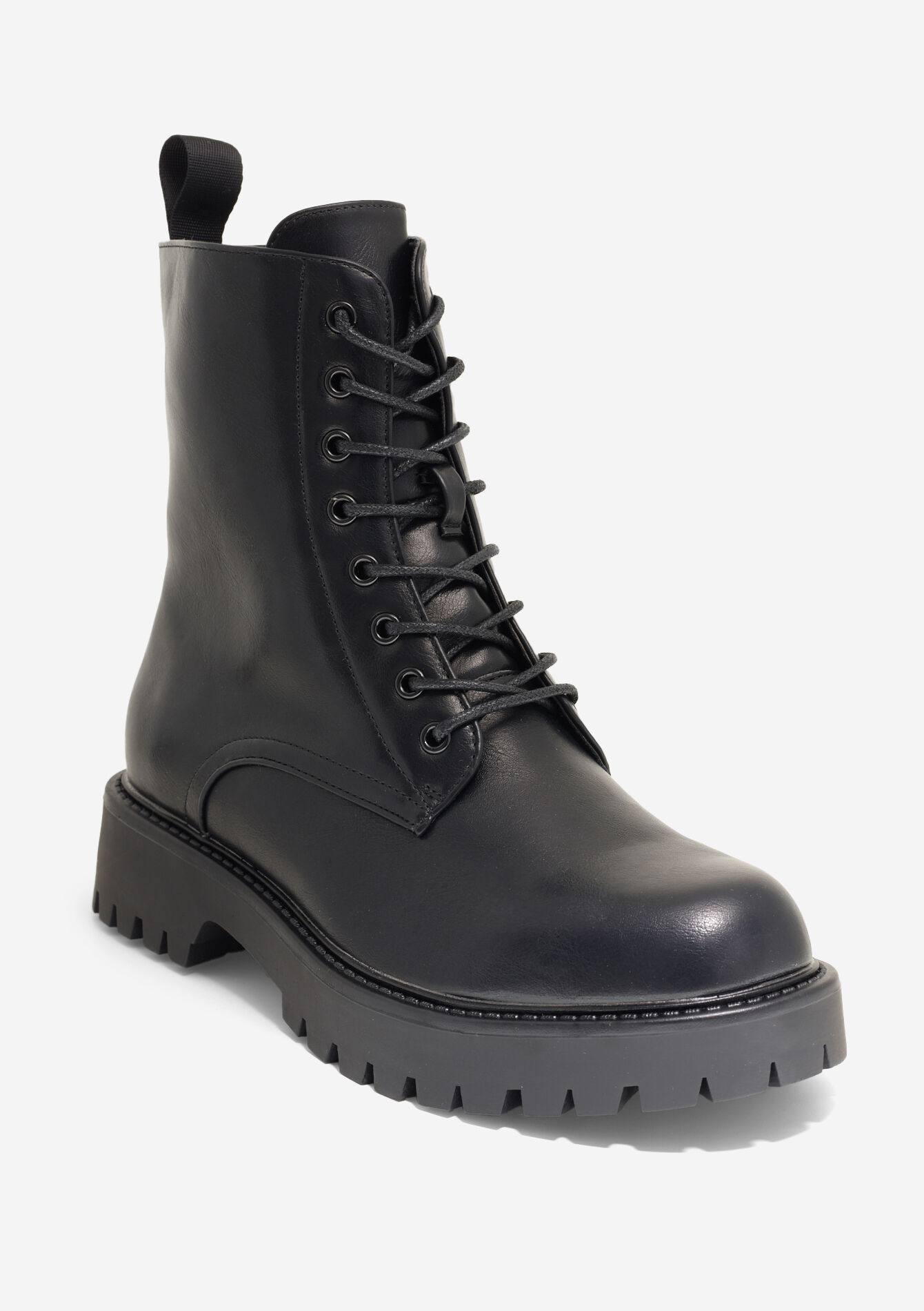 Veterlaarzen met profielzool, Veterlaarzen met profielzool - BLACK - 13100315_1119