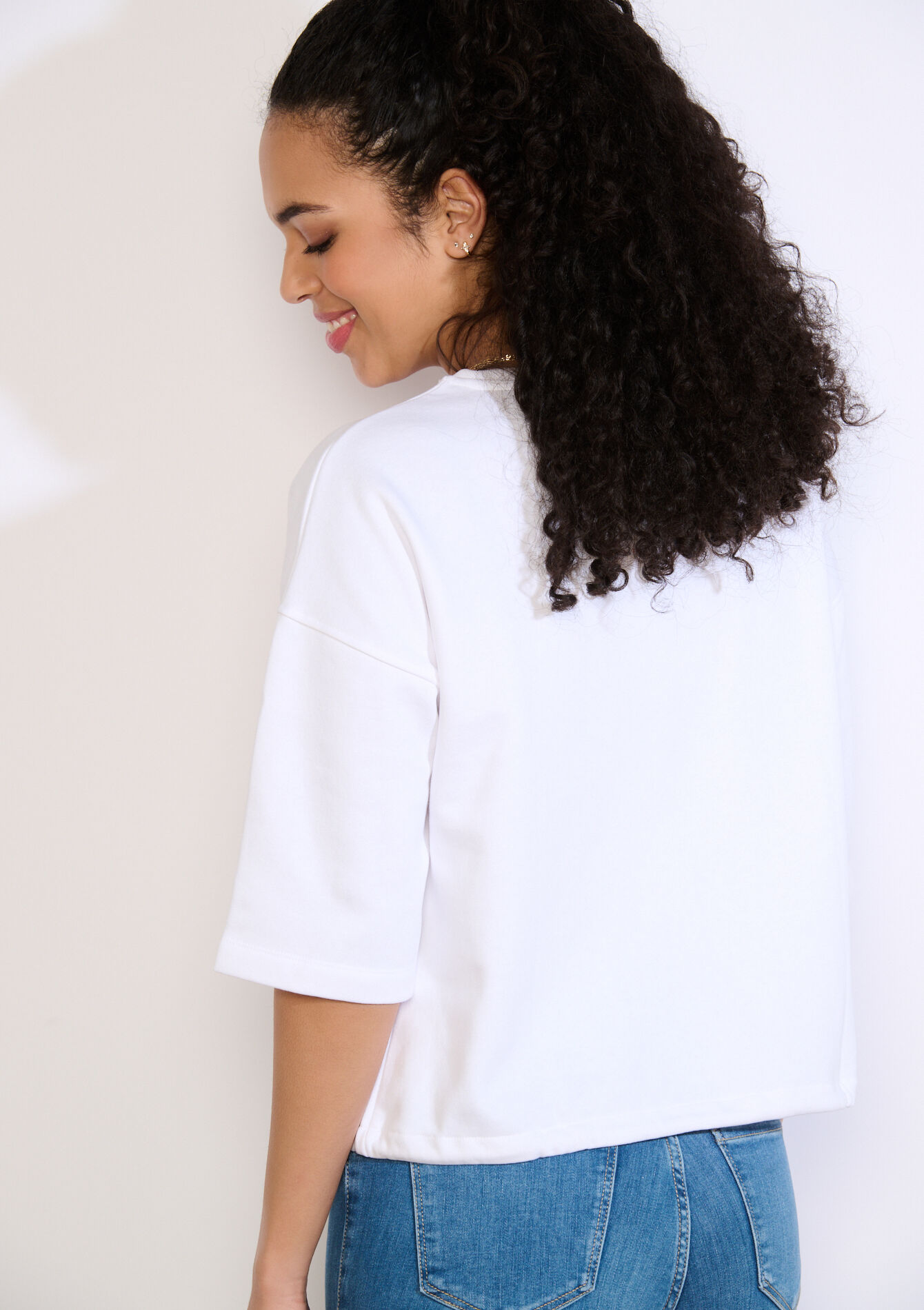 Sweat-shirt à message - OFFWHITE - 03001828_1001