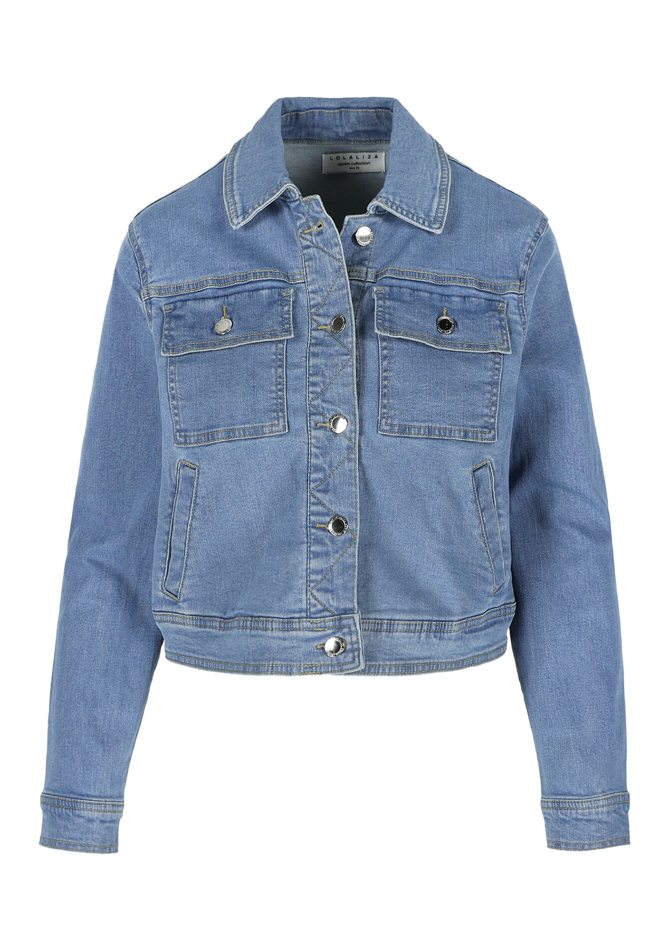 Denim jacket, Denim jacket - BLUE BLEACHED - 09100982_0502