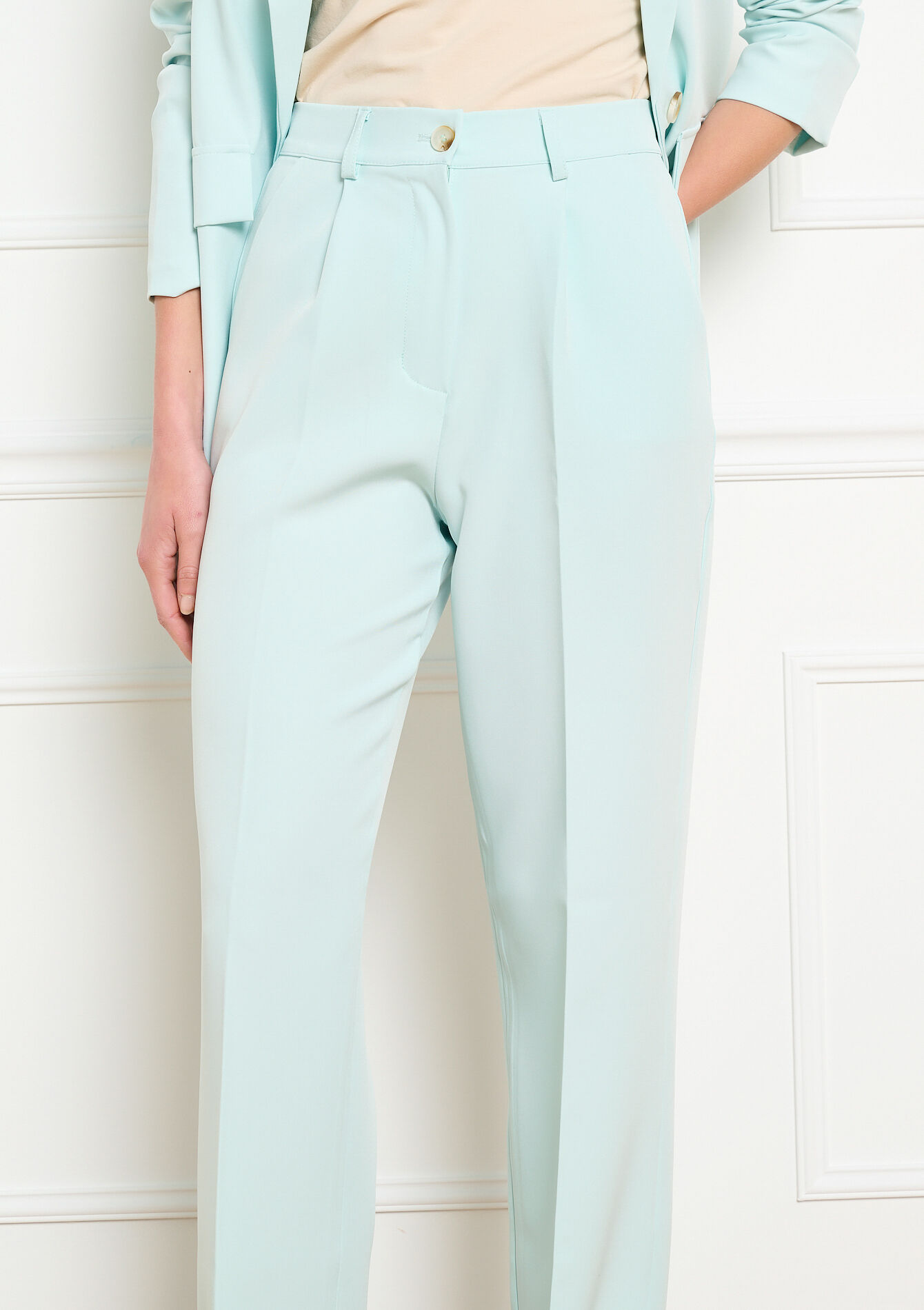 Klassieke vloeiende broek - AQUA BLUE - 06100804_3302