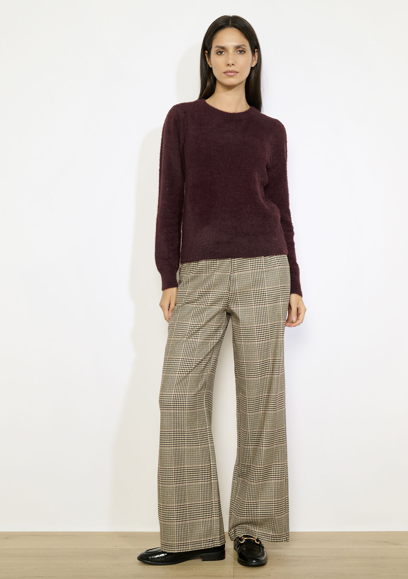 Zachte gebreide trui, Zachte gebreide trui - VANILLA WHITE - 04006925