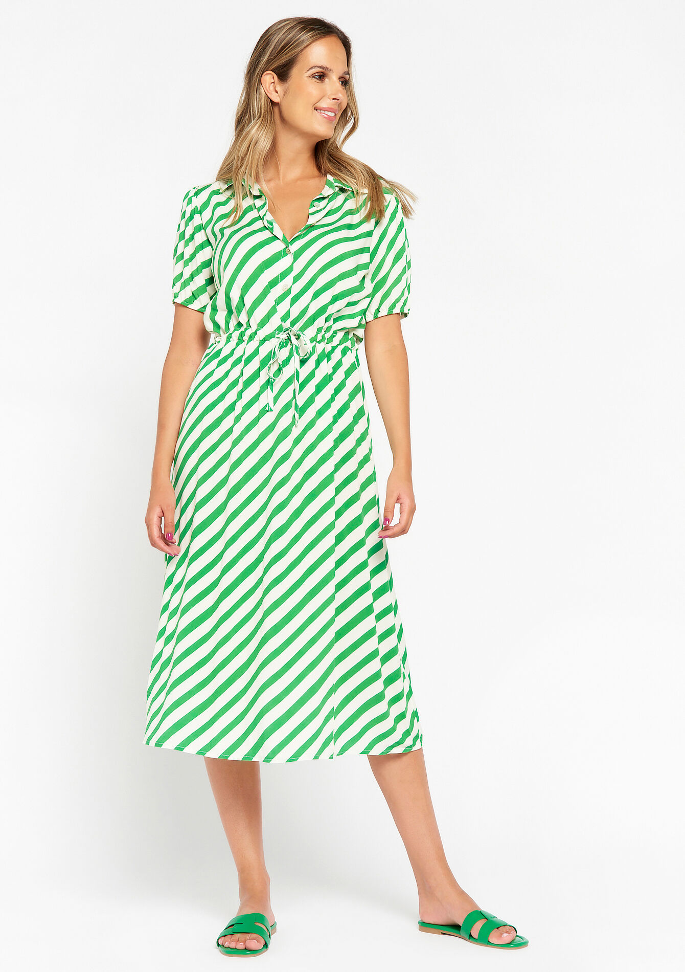 Hemdjurk met strepen, Hemdjurk met strepen - GREEN APPLE - 08602061_1783