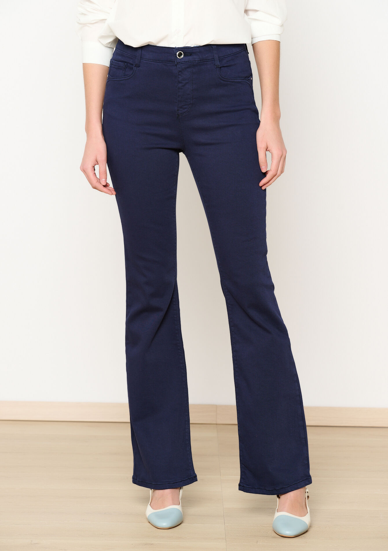 Multiple size bootcut broek - NAVY BASIC - 06004571_2723