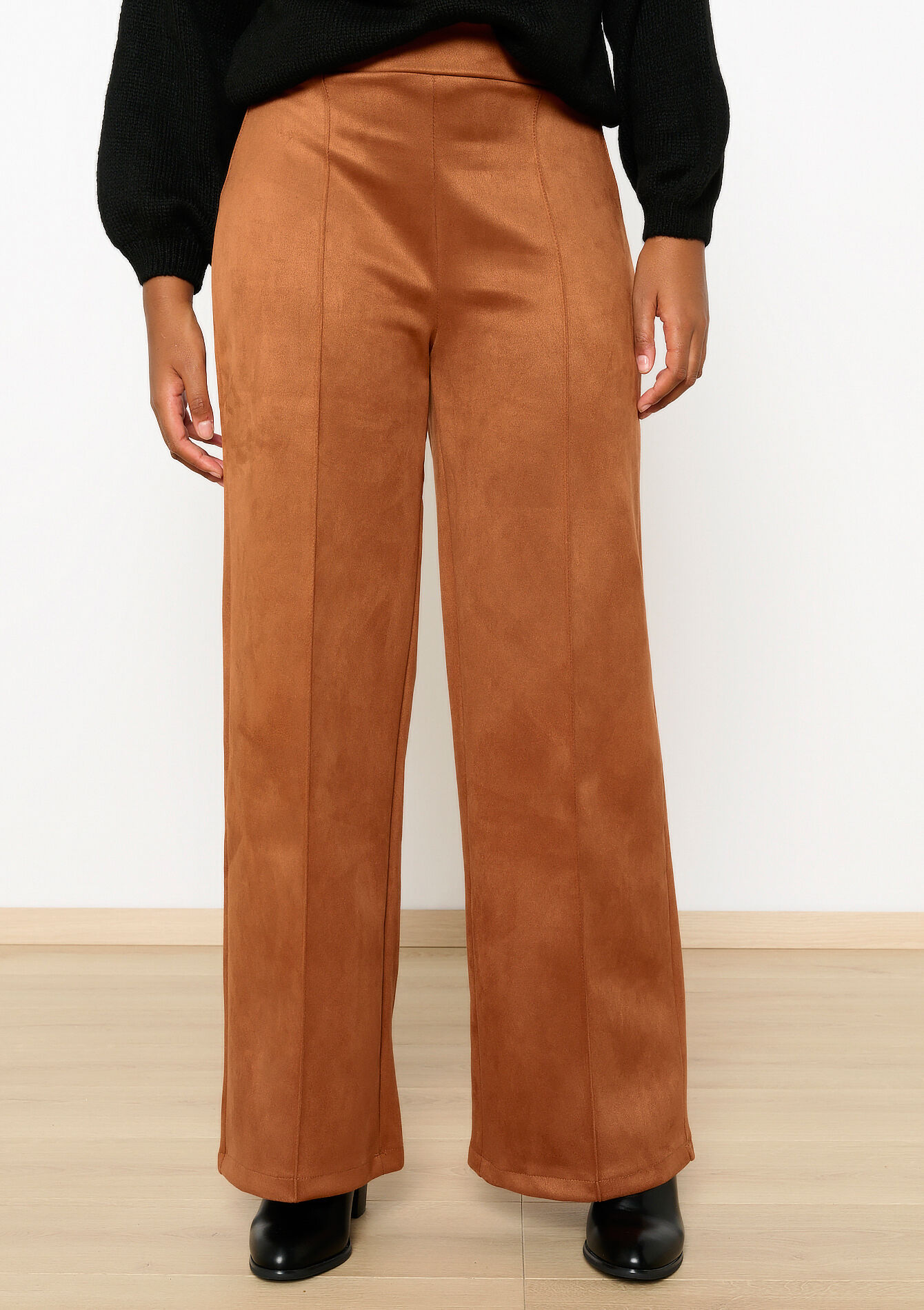 Suede broek, Suede broek - CARAMEL - 06600930_1953