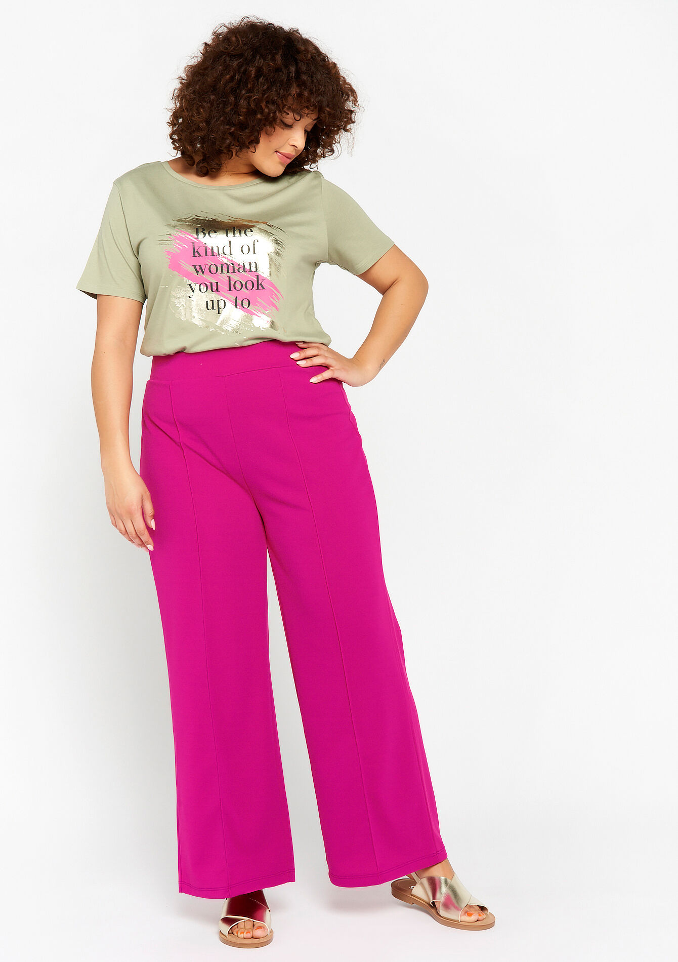 Wijde broek - VIOLINE - 06600722_2576