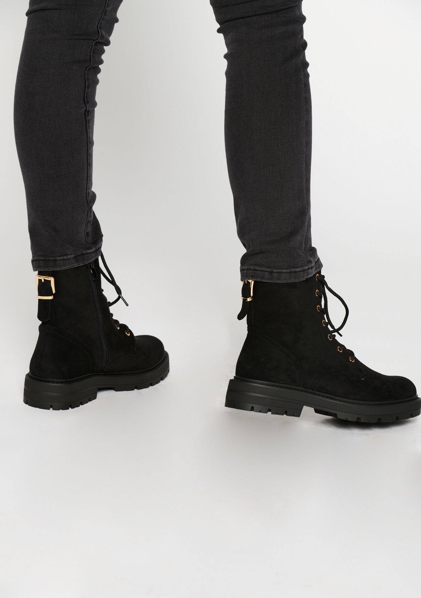 Suede laarzen, Suede laarzen - BLACK - 13100217_1119