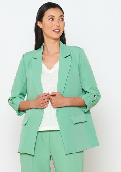 Relaxed fit blazer - MINT GREEN - 09100911_1723