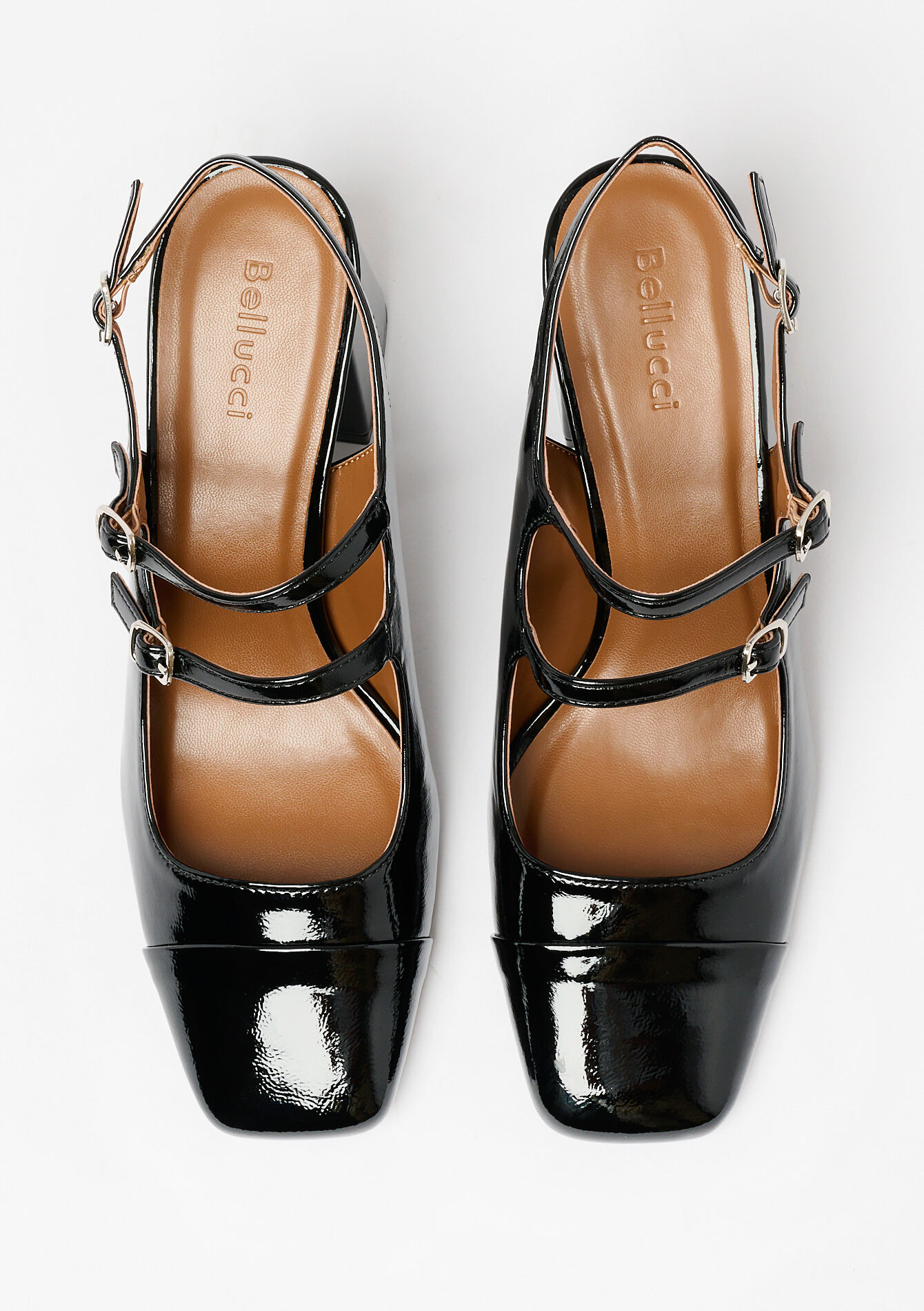 Gelakte slingback sandalen - BLACK - 13000780_1119