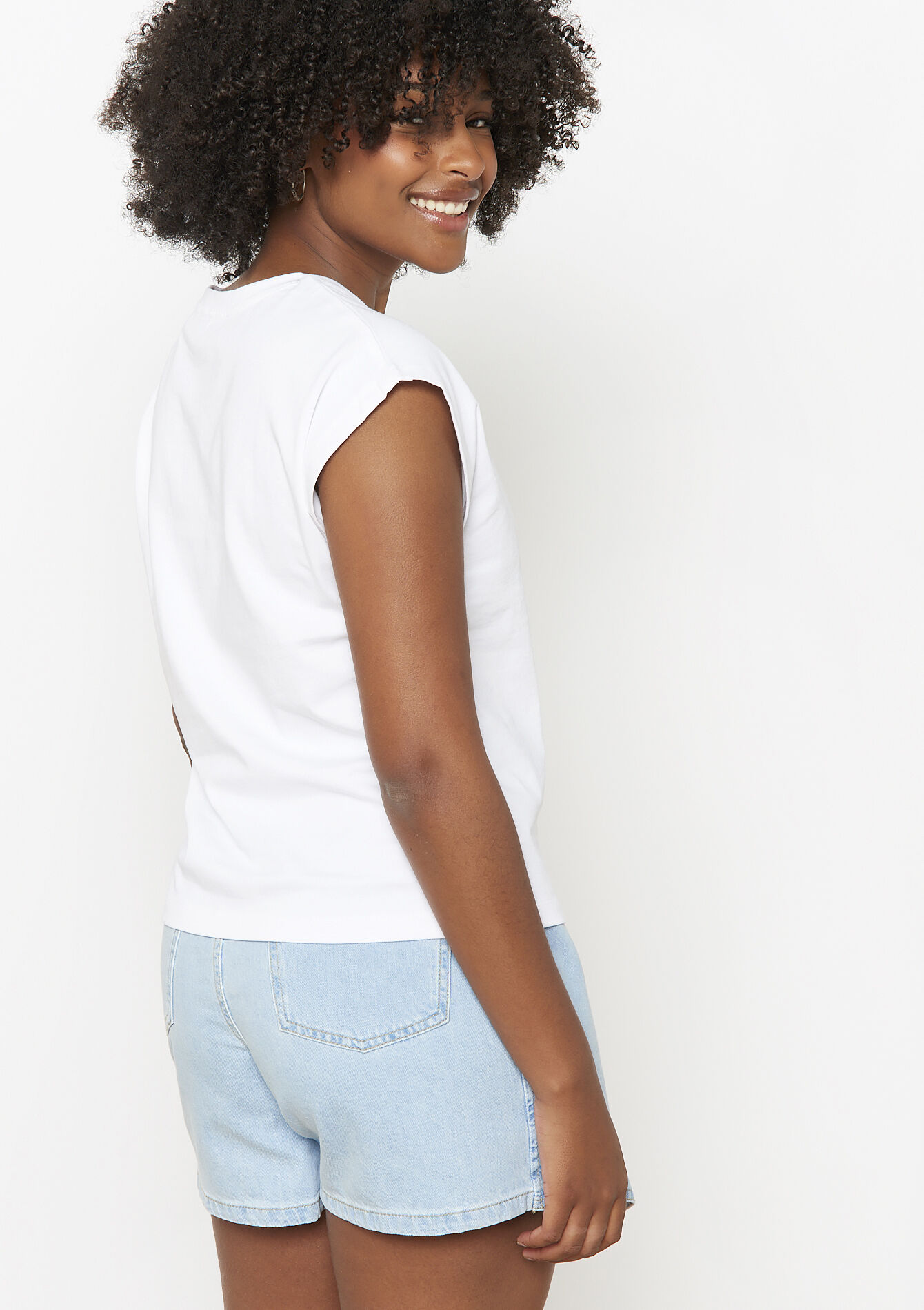 T-shirt met korte mouwen, T-shirt met korte mouwen - OPTICAL WHITE - 02301695_1019