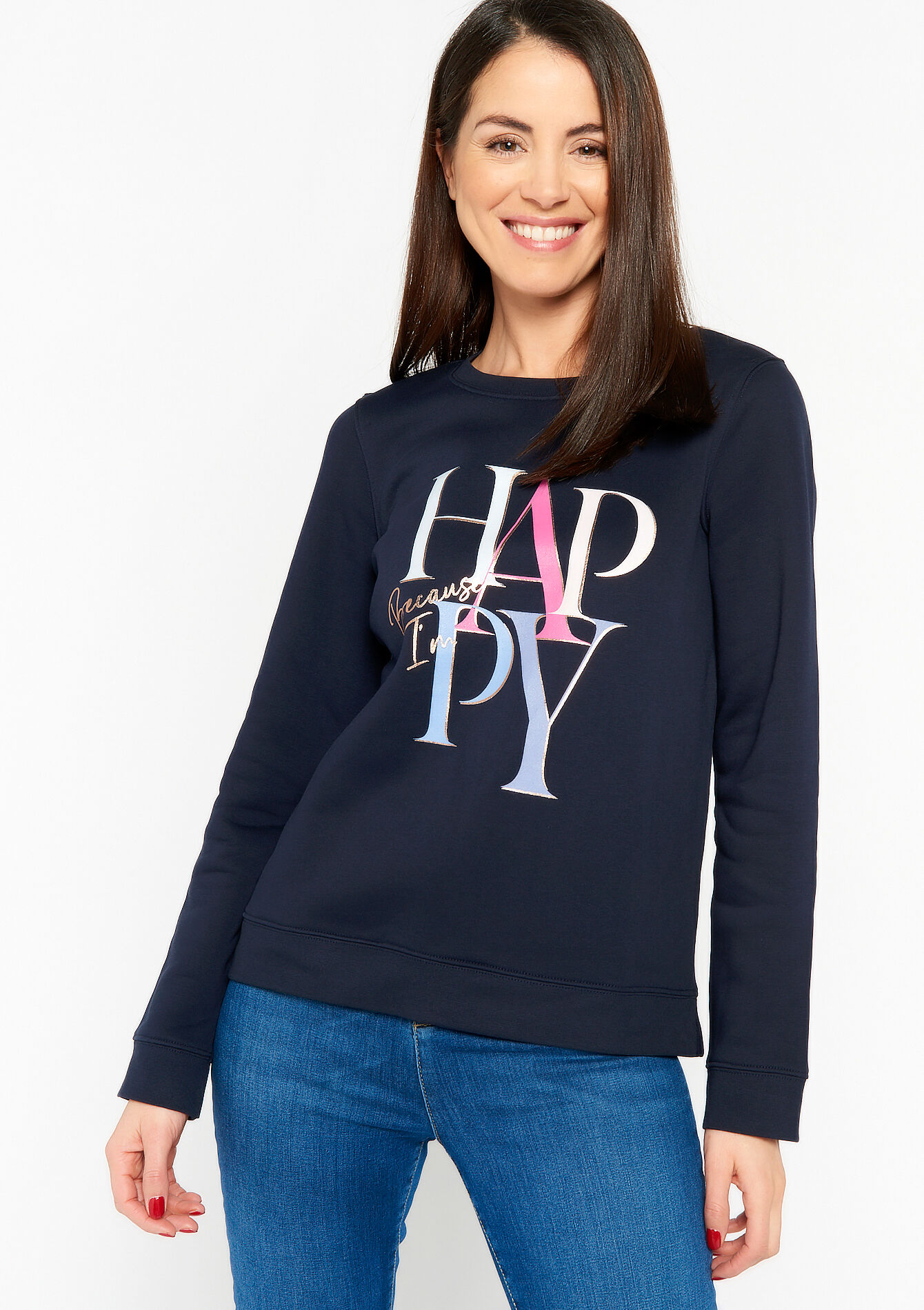 Printed pullover, Printed pullover - NAVY BASIC - 03001684_2723