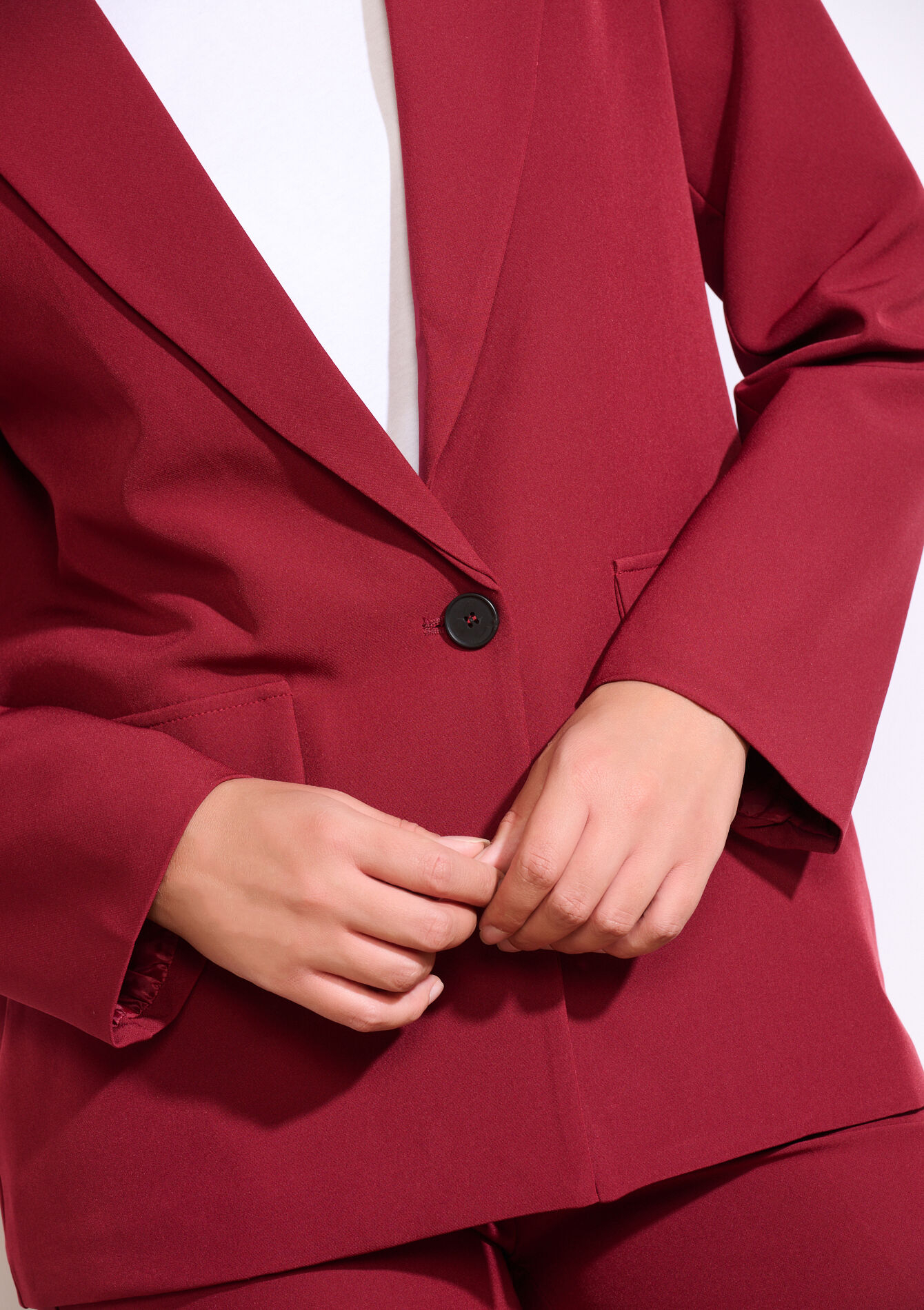 Blazer droit , Blazer droit - AUBERGINE - 09101088_1537