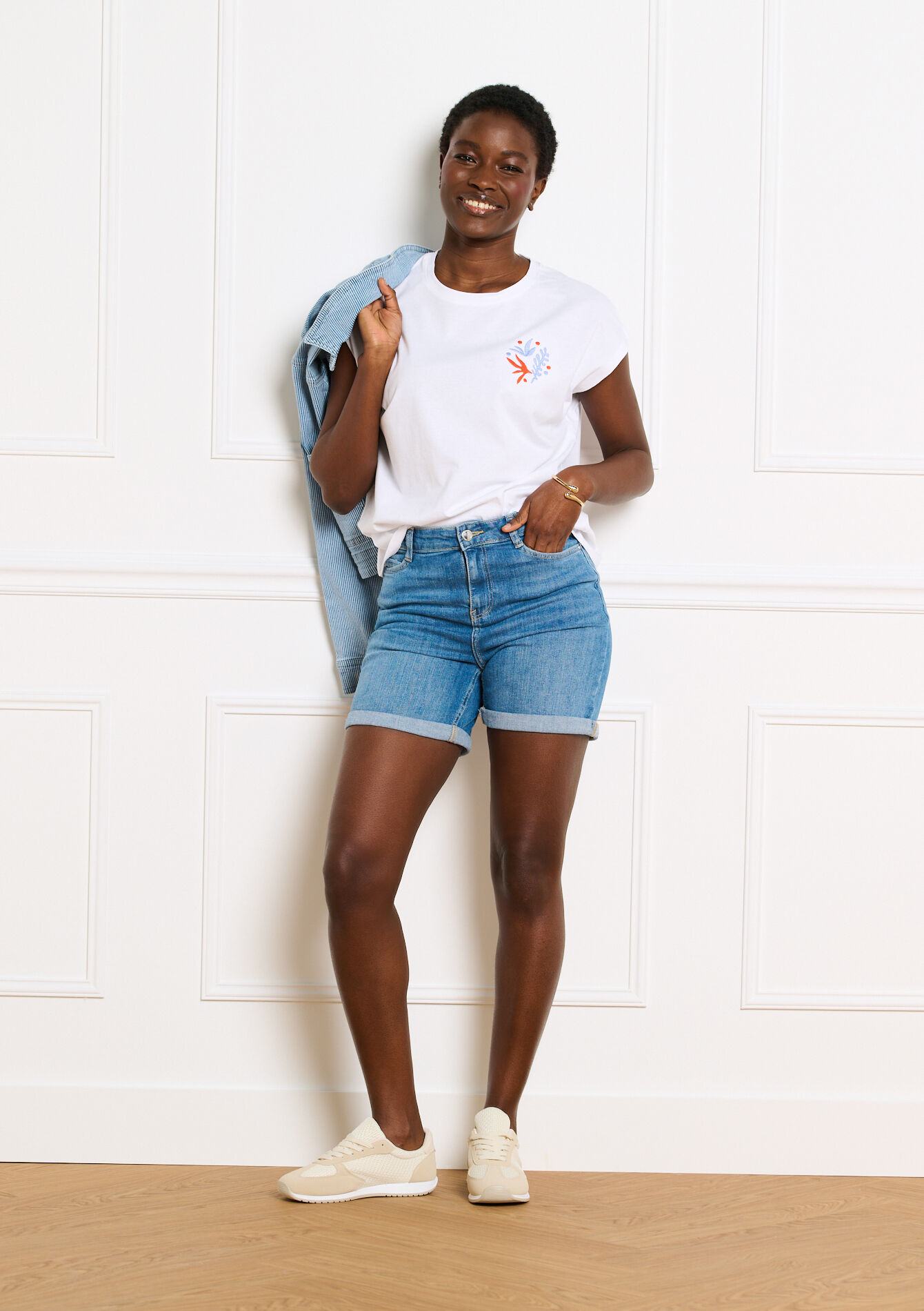 T-shirt met zomerprint, T-shirt met zomerprint, , back