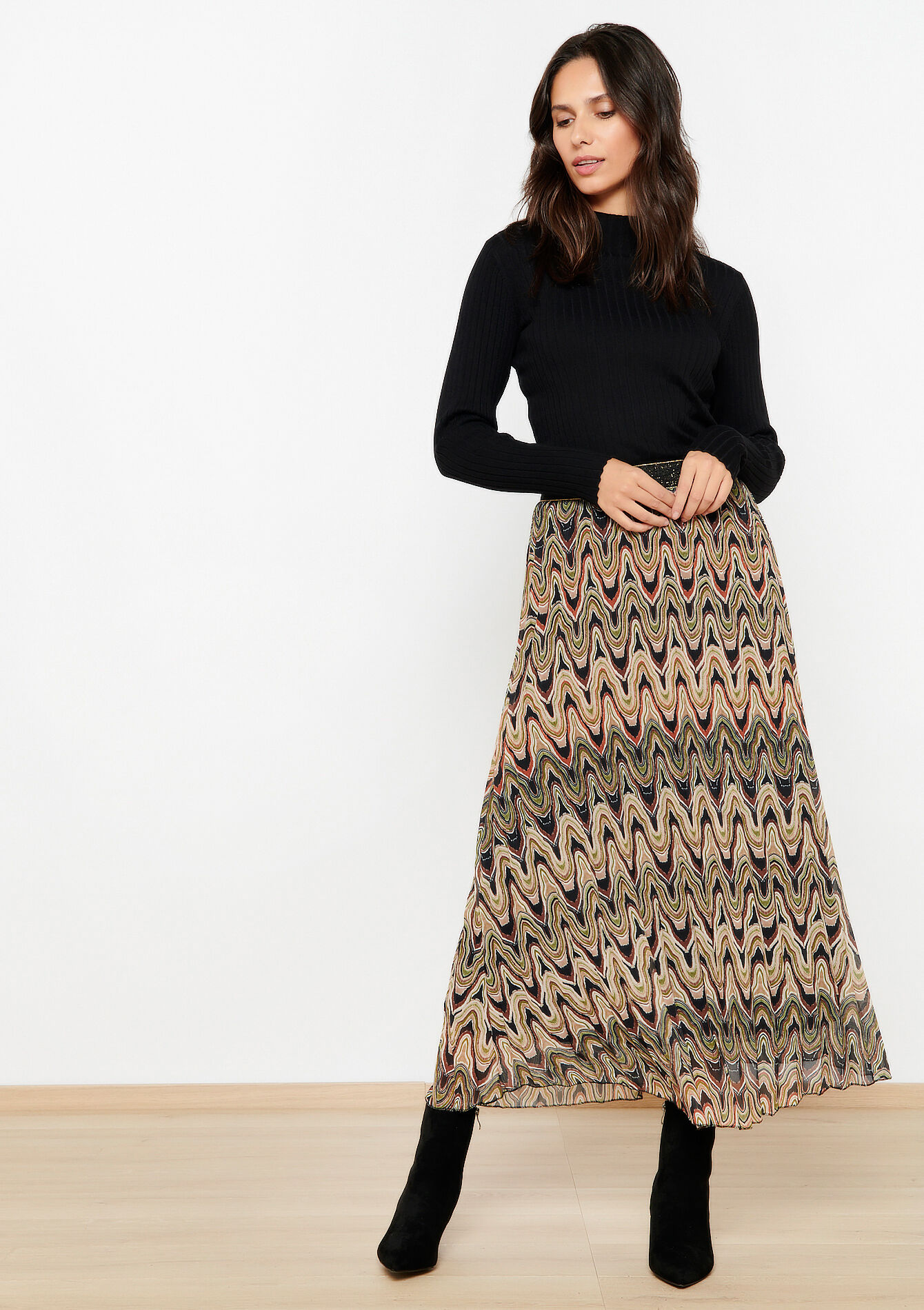 Maxirok in voile, Maxirok in voile - GREEN MOSS - 07101184_4504