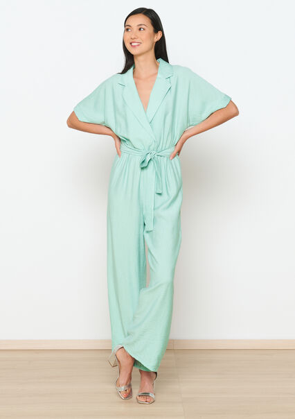 Jumpsuit with linen look - MINT GREEN - 06004520_1723