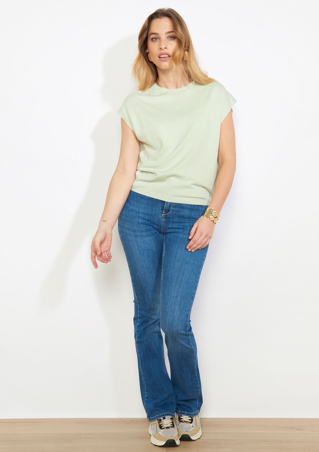 Lichte gebreide tanktop - MINT GREEN - 04007028_1723