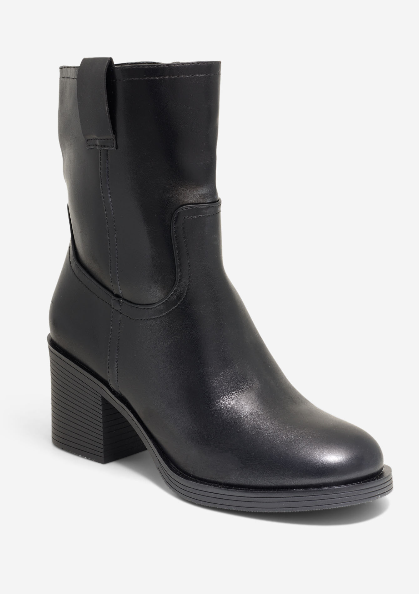 Enkellaarzen met blokhak, Enkellaarzen met blokhak - BLACK - 13100314_1119