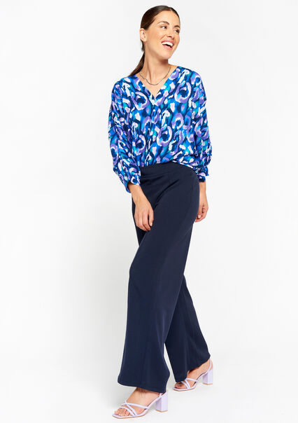 Wide trousers - NAVY BASIC - 06600775_2723