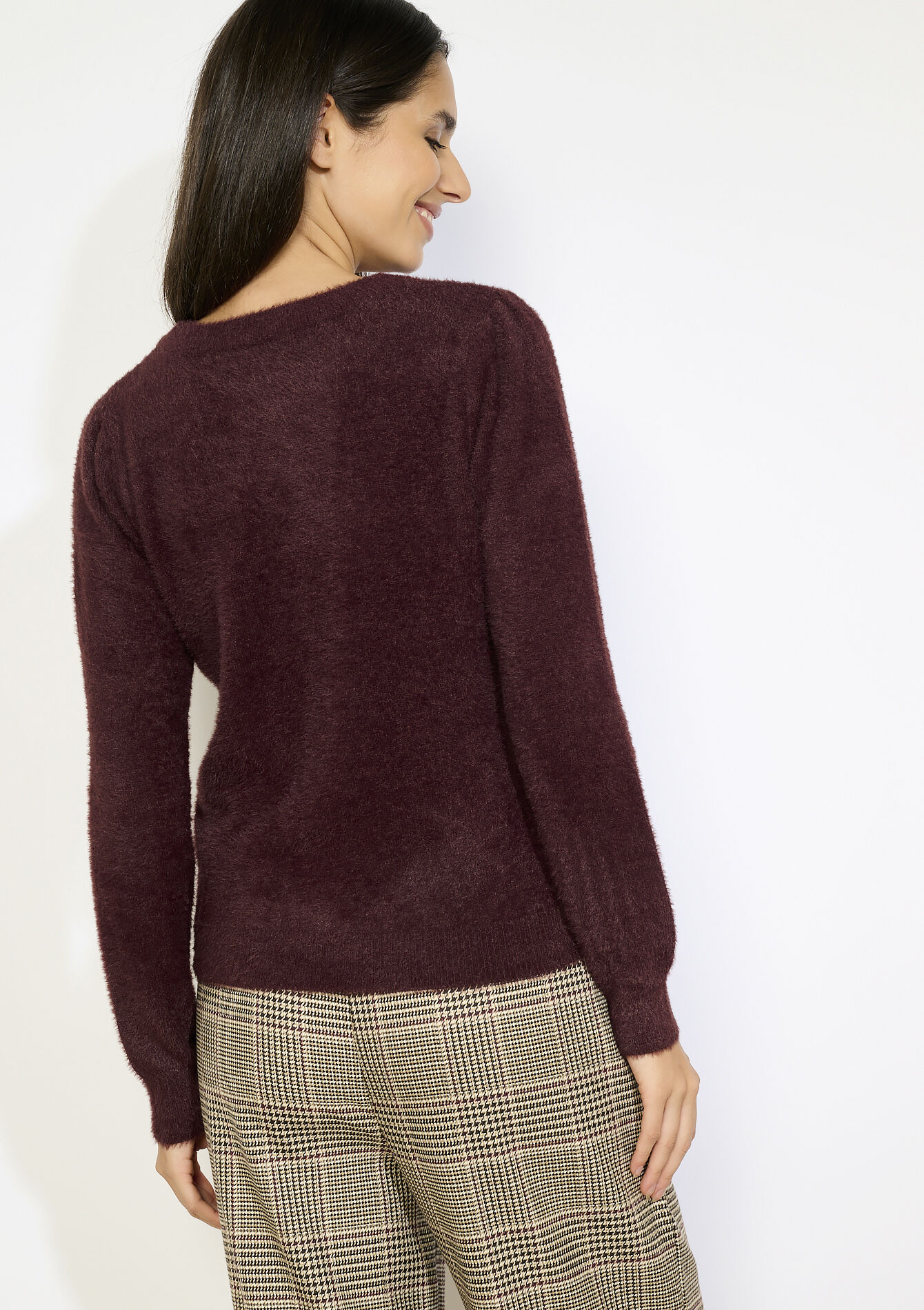 Zachte gebreide trui, Zachte gebreide trui - VANILLA WHITE - 04006925