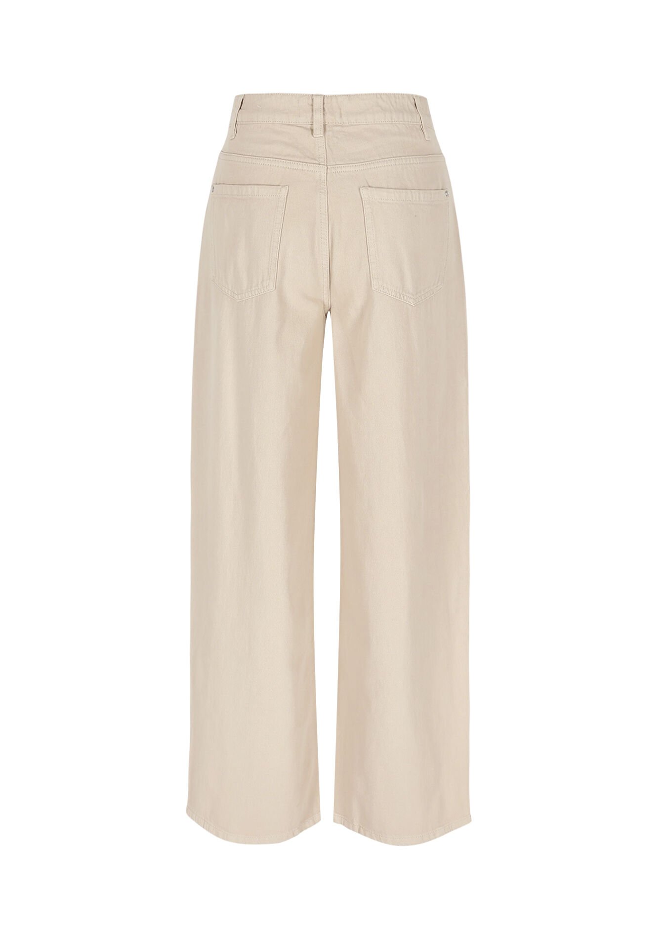 Hoge taille wide-leg broek, Hoge taille wide-leg broek - LT BEIGE - 06004661_2527