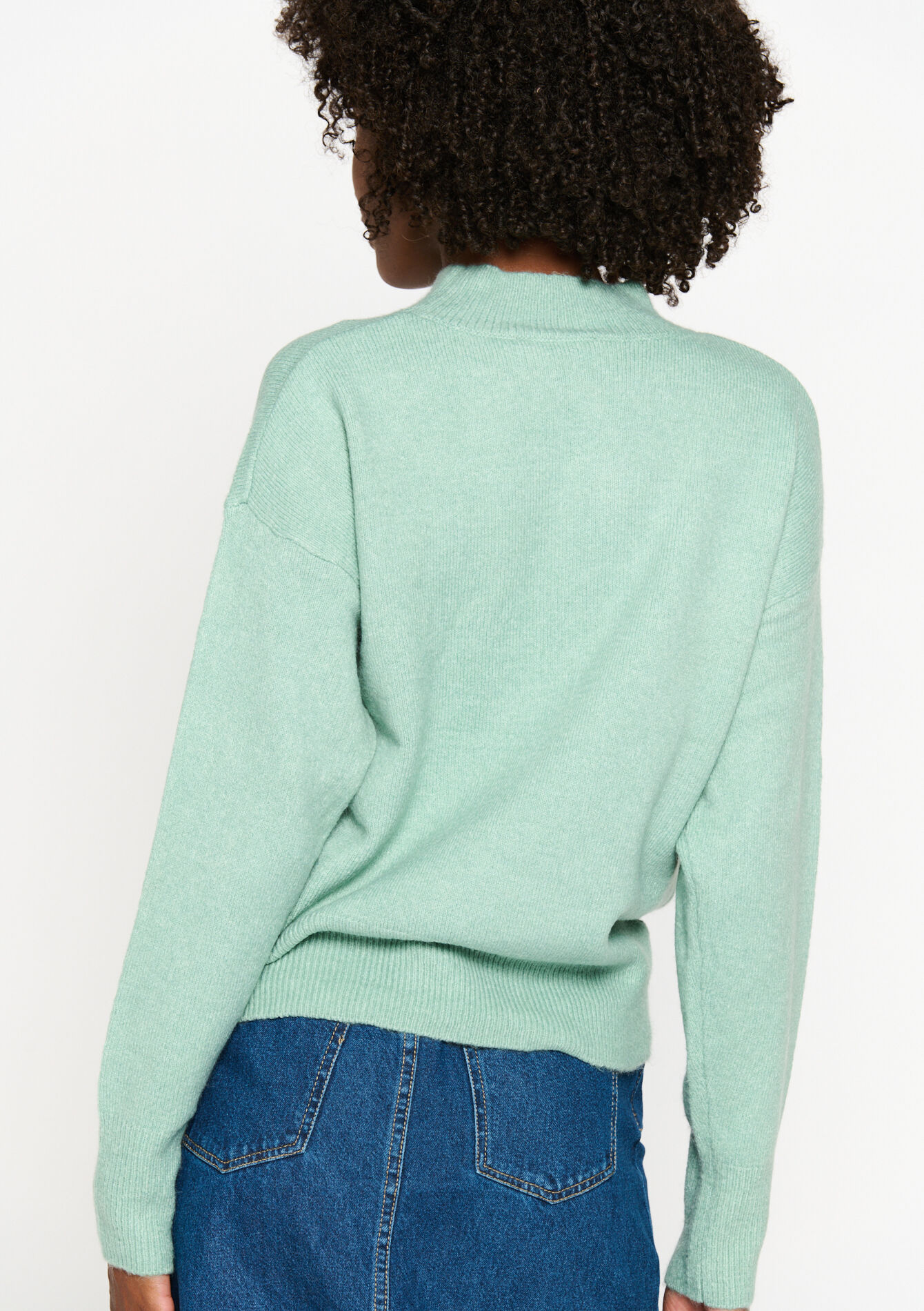 Basic pullover, Basic pullover - MINT GREEN - 1077023