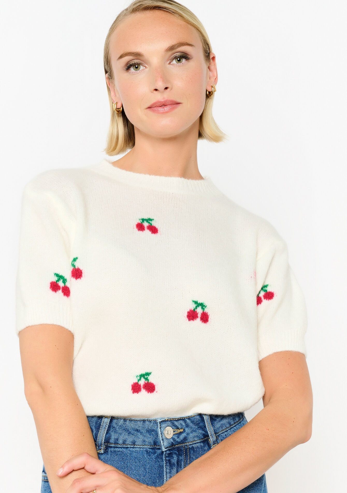 Trui met korte mouwen, Trui met korte mouwen - OFFWHITE - 04006636_1001