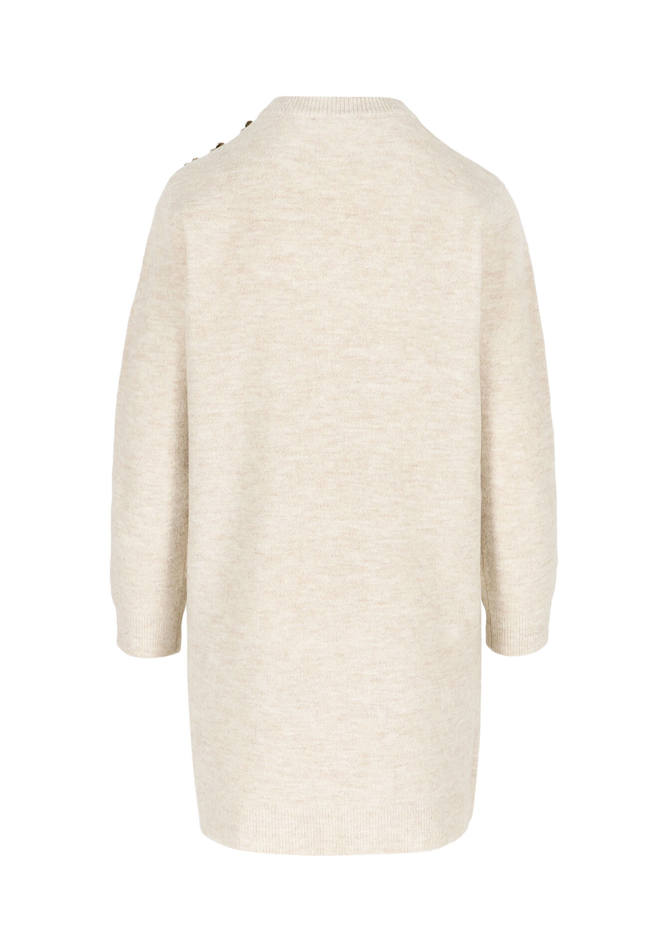 Robe pull à boutons coeur, Robe pull à boutons coeur - LT BEIGE - 08104033_2527