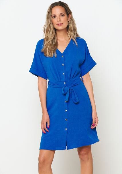 Short dress - ELECTRIC BLUE - 08103547_1619