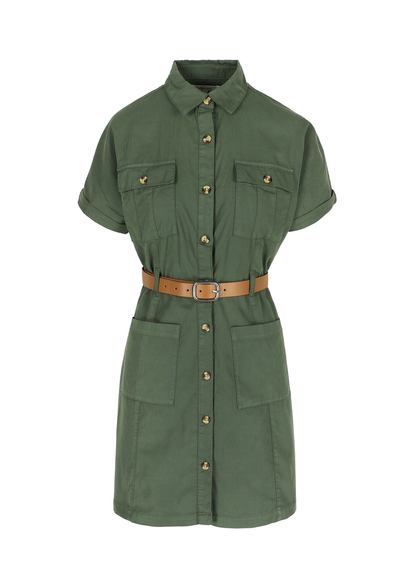 Robe-chemise cargo, Robe-chemise cargo - KHAKI MED - 1117391
