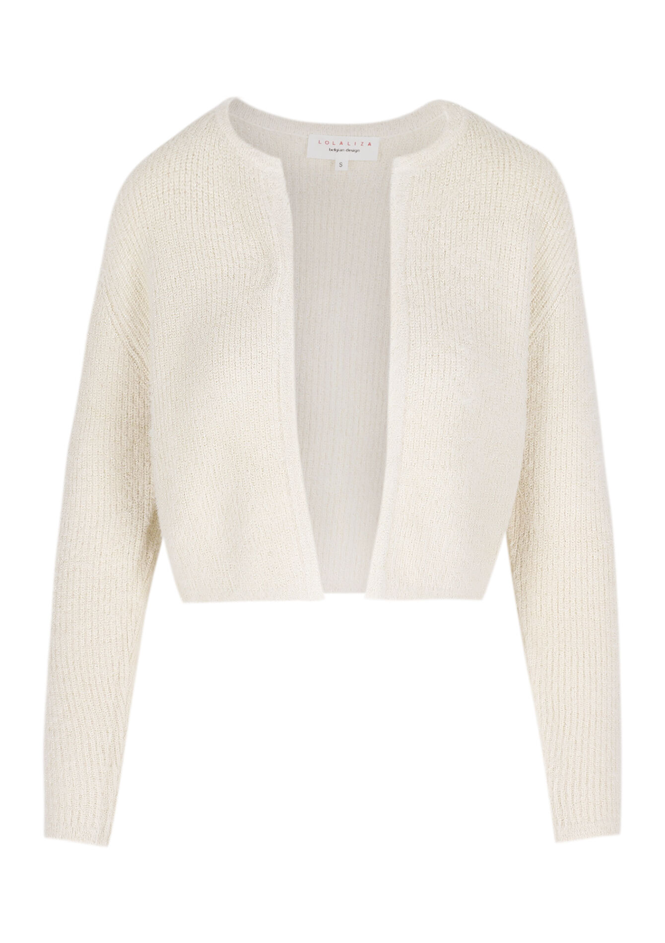 Short fluffy cardigan, Short fluffy cardigan - VANILLA WHITE - 04101305_1013