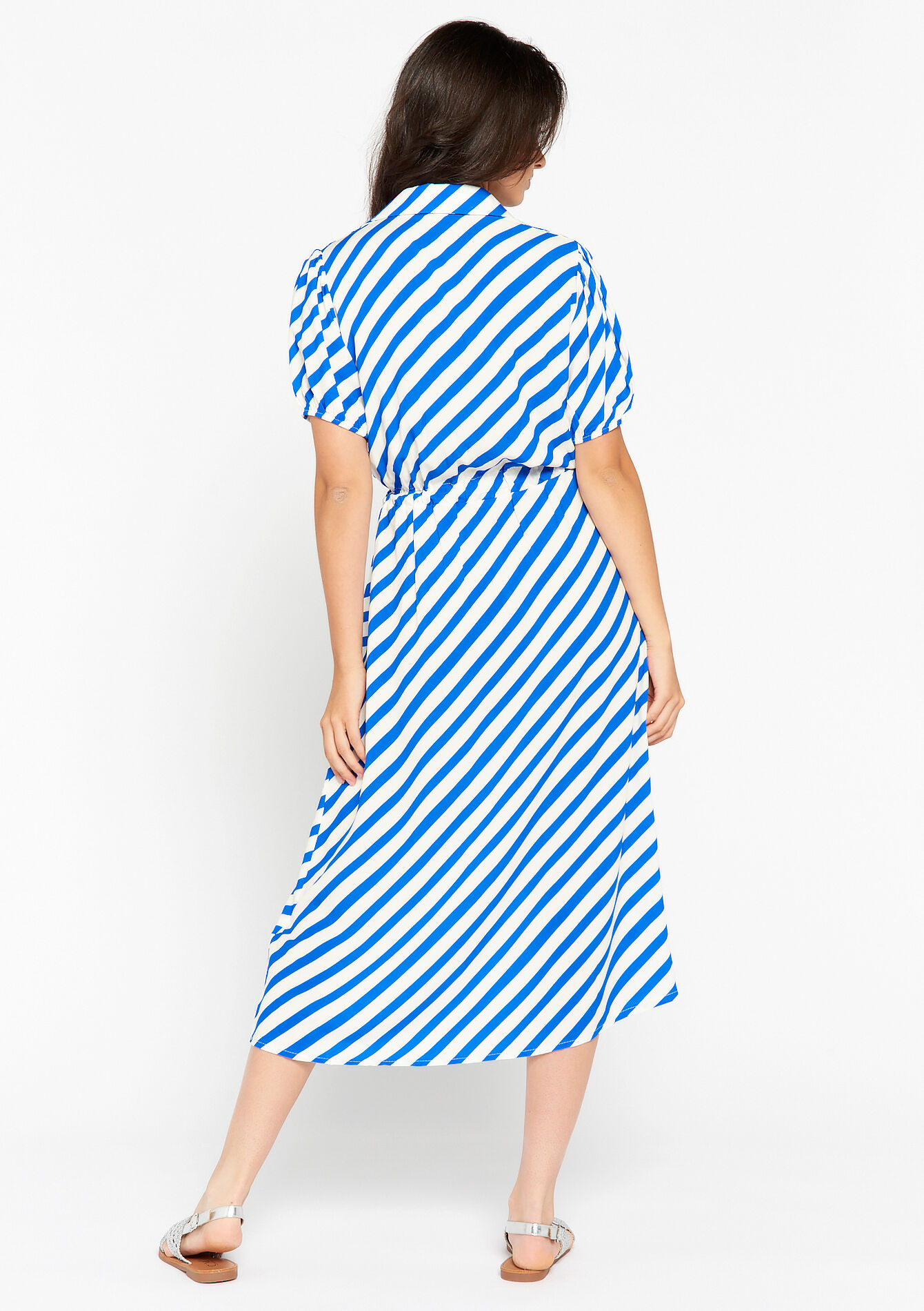 Robe-chemise à rayures - ELECTRIC BLUE - 08602061_1619