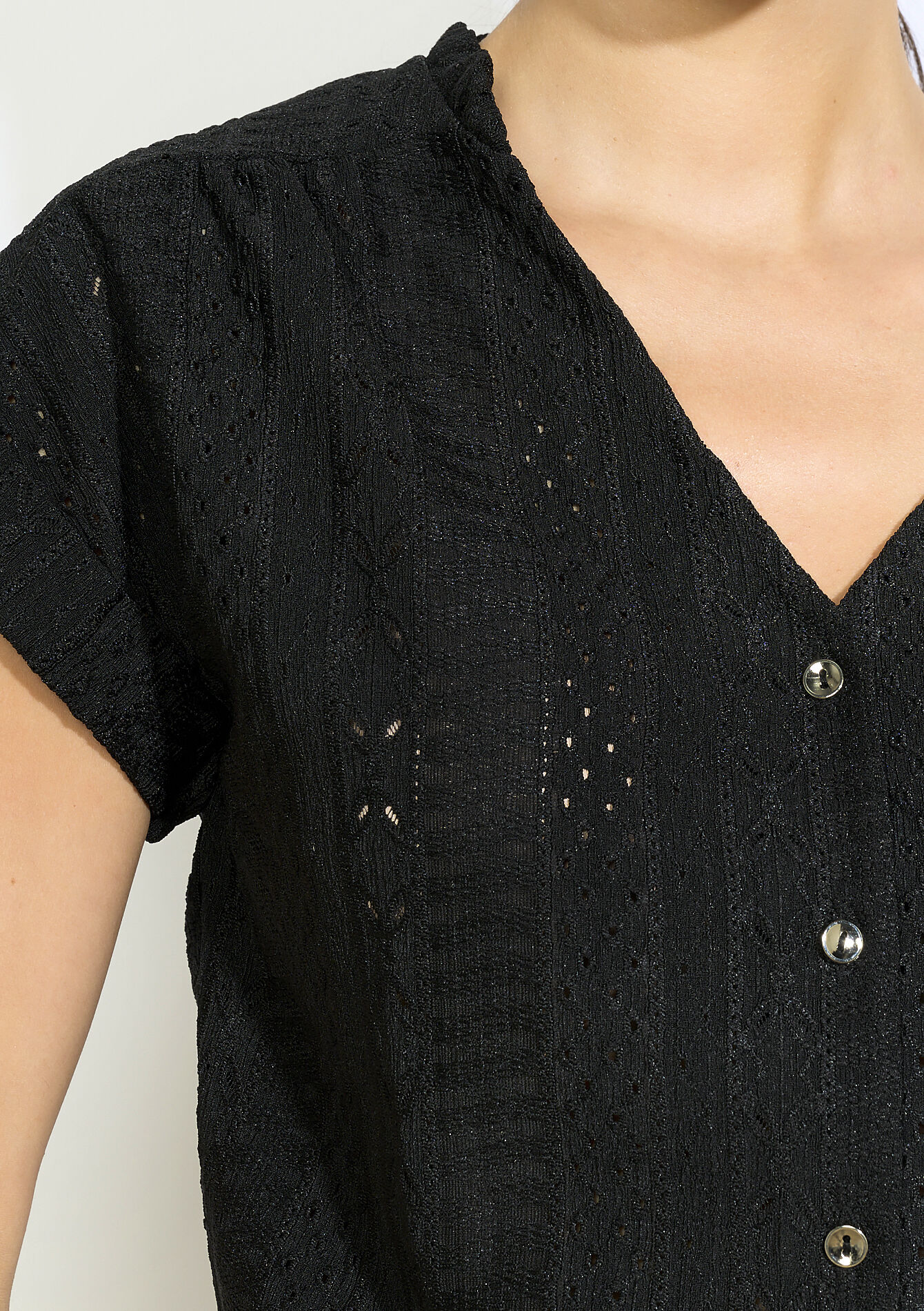 T-shirt with embroidery, T-shirt with embroidery - OFFWHITE - 02301754