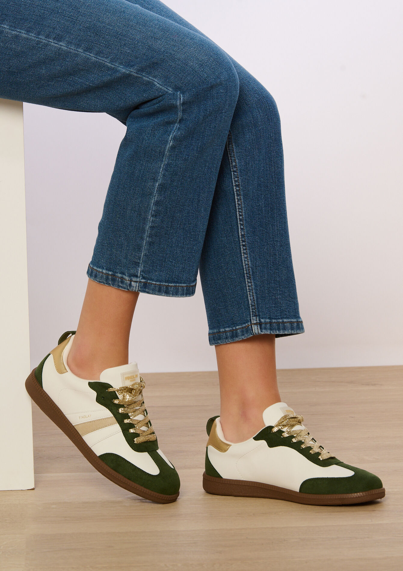 Baskets à allure rétro - GREEN APPLE - 13000840_1783