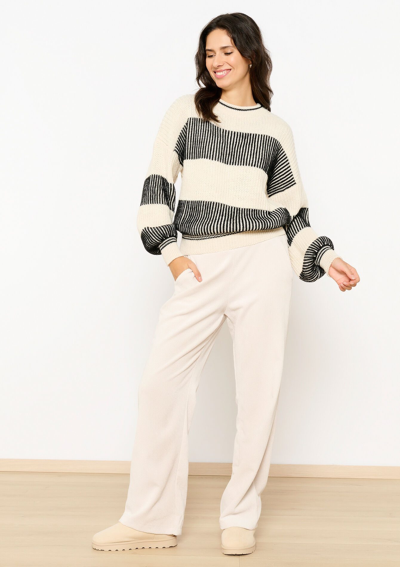 Pull à col rond - OFFWHITE - 04006745_1001