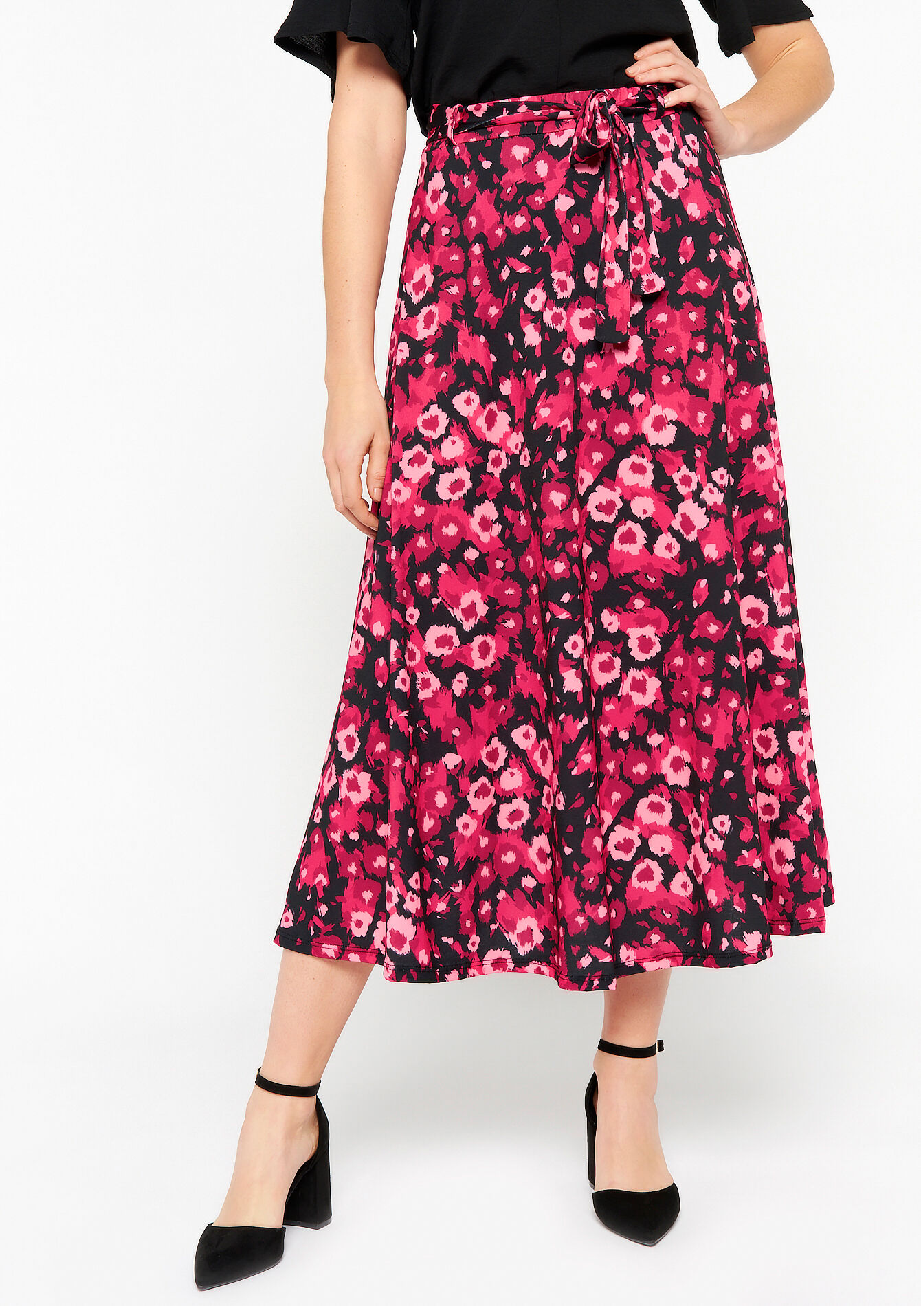 Maxirok met luipaardprint, Maxirok met luipaardprint - BLACK - 07101081_1119