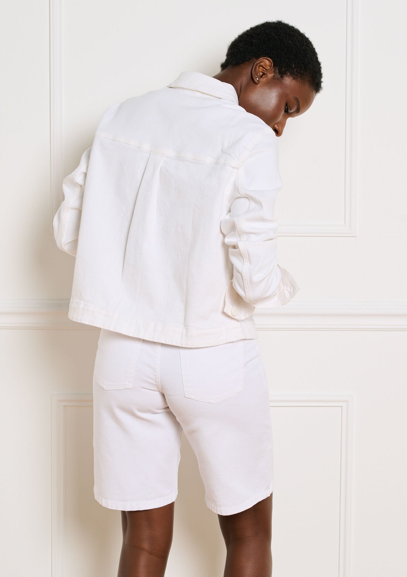 Korte gestructureerde jas - OFFWHITE - 09101122_1001