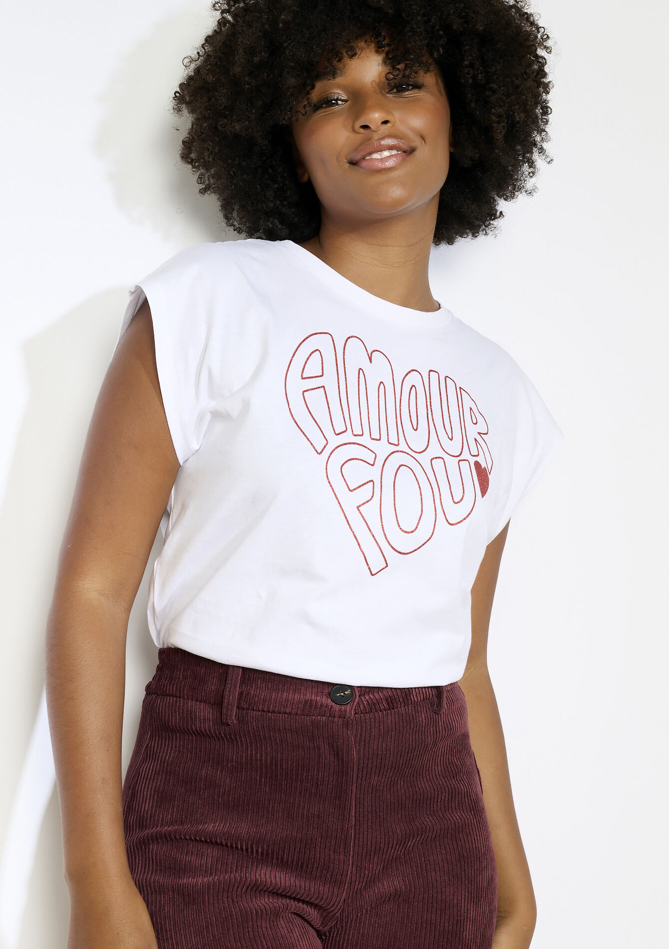 T-shirt Amour Fou, T-shirt Amour Fou - OPTICAL WHITE - 02301737