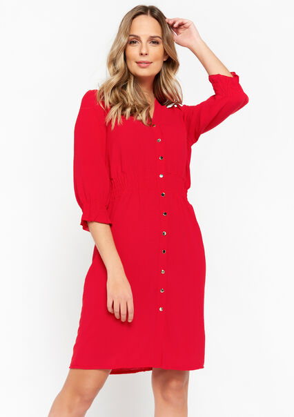 Shirt dress - RED LIPSTICK - 08103110_1498