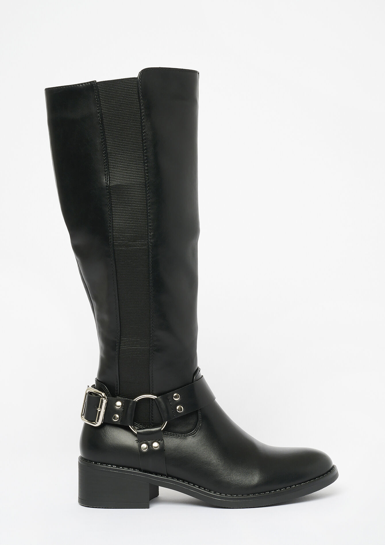 Bottes hautes style cavalier, Bottes hautes style cavalier - BLACK - 13100284_1119