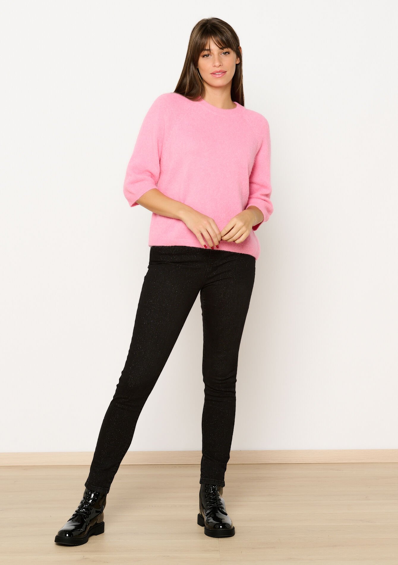 Trui van alpacawol - PINK BUBBLEGUM - 04006700_1477