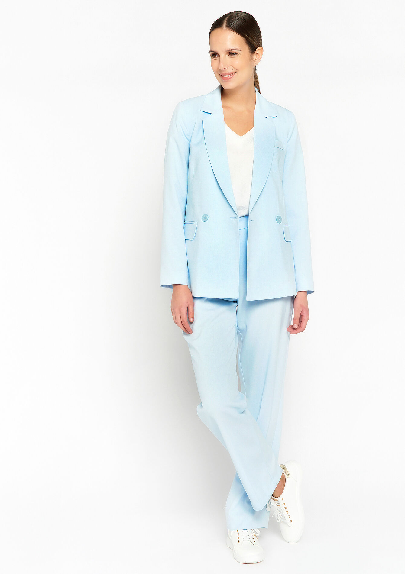 Suiting blazer - BLUE PASTEL - 09100776_3003